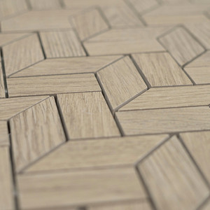 Mosaïque de carreaux rectifiés mats Malmo Light Herringbone 27x30 cm - Product Image 4