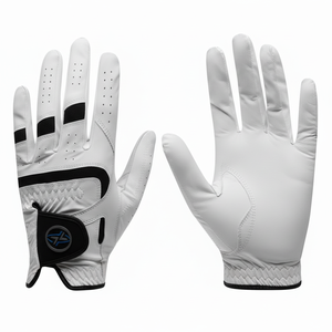 Gants de golf personnalisés de haute qualité en cuir véritable antidérapant Sports de plein air poignée résistant à l'usure Oem gant de golf en cuir - Product Image 1