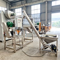 Mélangeur à ruban en acier inoxydable SUS304 de qualité alimentaire pour produits chimiques et détergents, moteur DC 5kW, machine de mélange automatique 220V/380V