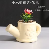 Petit pot à eau en céramique créatif DH4, pot à succulentes, ornement décoratif artisanal