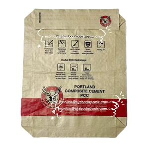 25kg 40kg 50kg AD stella blocco valvola inferiore sacco plastica PP tessuto cemento imballaggio sacchetto a buon mercato - Product Image 2