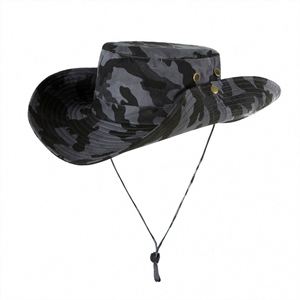 Sombrero de Ala Ancha con Protección UV para las Cuatro Estaciones, Unisex, con Cordón, para Viajes, Ciclismo y Uso Diario, 100% Poliéster - Product Image 4