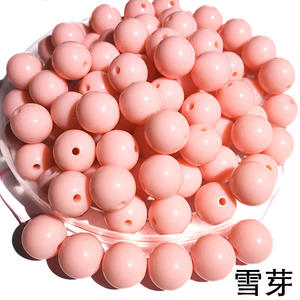 Toptan 500g/torba 6 8 10 12 14 16 20mm Toplu Yuvarlak Kalın Sakız Boncukları 20mm Akrilik Boncuklar 8mm Kalem Süsleme ve Takı Yapımı İçin - Product Image 5