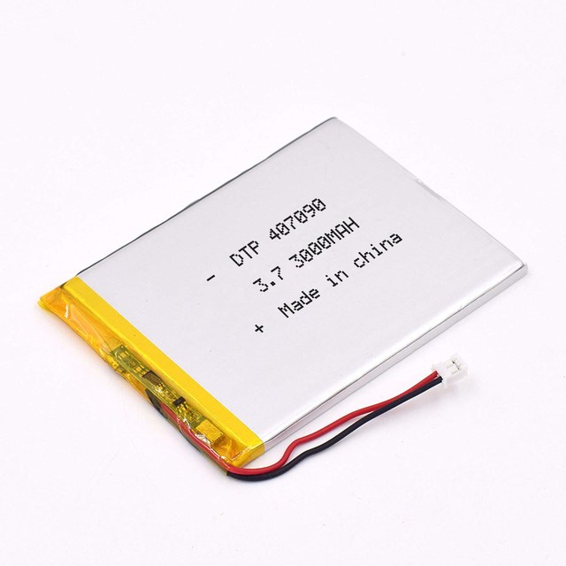 12v Lifepo4 Lithium DTP407090 Battery 3.7V Lipo Battery 3000mah Mobile Batteries