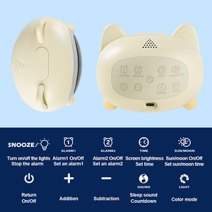 Ready to Rise Réveil formateur de sommeil pour enfants avec <span class=keywords><strong>veilleuse</strong></span> OK pour réveiller le réveil pour les tout-petits et les enfants - Product Image 6