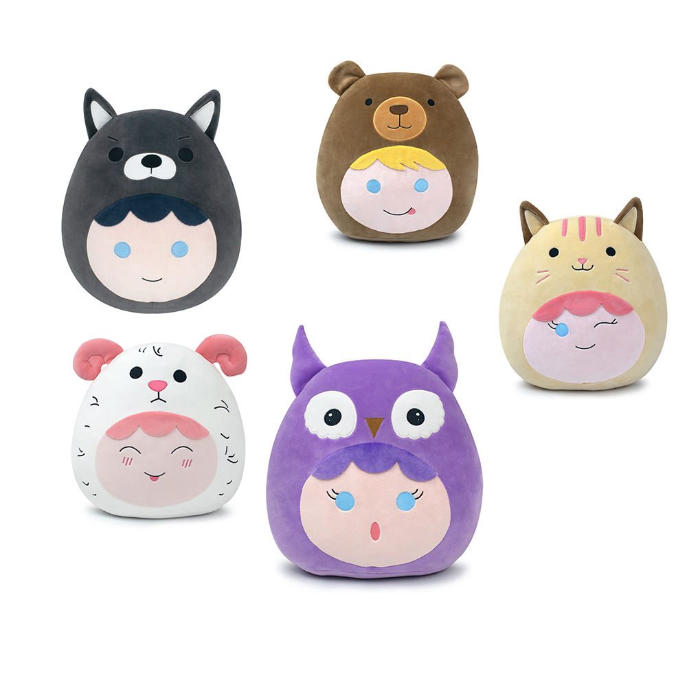 Almohada de felpa de dibujos animados creativos diferentes de 12