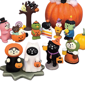Qingheng 2023 oggetti di scena giapponesi in miniatura di zucca di Halloween giocano piccoli ornamenti in resina regalo - Product Image 1