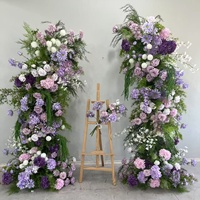 Arco de Flores Artificiales Personalizado Z04, Decoración para Fondo de Boda, Fácil Montaje
