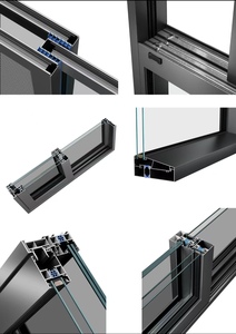 Precio de Fábrica del Diseño de Ventana Abatible de Aleación de Aluminio, Perfiles Interiores de Aluminio, Ventanas y Puertas de Doble Acristalamiento - Product Image 6