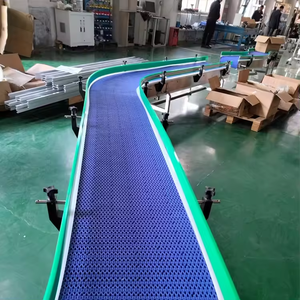 ناقل حزام بلاستيكي صناعي معياري، ناقل مستقيم، آلة ناقل حزام بدرجة غذائية لخط التعبئة والتغليف - Product Image 3