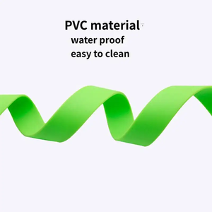 Collar de silicona suave para mascotas, cintas recubiertas de PVC impermeables, collares de plástico de nailon sólido para perros, correas con patrón sólido - Product Image 6