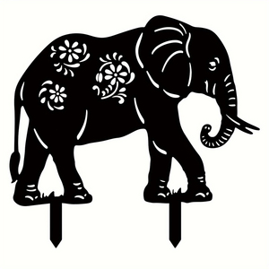 Letreros de <span class=keywords><strong>Elefante</strong></span> de Metal Personalizados Al por Mayor, Decoración Artística para Jardín, <span class=keywords><strong>Estaca</strong></span> Oxidada para Exteriores, Adornos de Jardín - Product Image 2