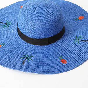 Hàn Quốc Phong Cách Mùa Hè Tự Làm UV Bảo Vệ Thêu Giấy Rơm <span class=keywords><strong>Hat</strong></span> Cho Phụ Nữ Mềm <span class=keywords><strong>Hat</strong></span> Cho Bên Biển Kỳ Nghỉ Để Che Nắng-Nhân Vật - Product Image 3