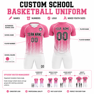 Tenues de basketball personnalisées haut de gamme pour écoles, ensembles sublimés respirants (maillots et shorts), tailles mixtes pour jeunes, <span class=keywords><strong>France</strong></span>, collèges et lycées - Product Image 5