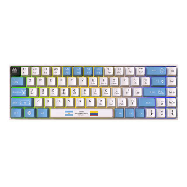 Jedel Mini 68 Keys Gaming Mechanical Keyboard 19 Lighting Modes Hot Swappable All Keys Anti-ghost Wired Mechanical Keyboard