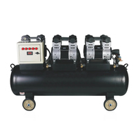 Compresseur d'air sans huile muet 10 cylindres 5.5kw 7.5hp 200L, compresseur d'air électrique, compresseur silencieux