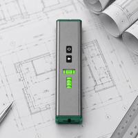 Niveau laser vert 520 nm à piles, classe 2, en alliage d'aluminium, mini niveau à bulle avec support magnétique et filetage 1/4 pouce
