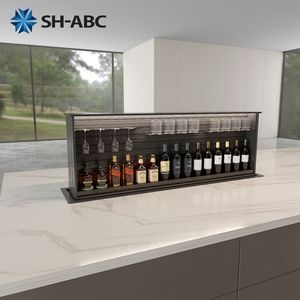 رف تخزين نبيذ أحادي الجانب قابل للرفع لجزيرة المطبخ من سلسلة لي باي من إس إتش-إيه بي سي - Product Image 5