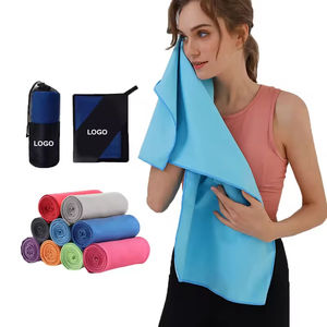 Taşınabilir büyük yumuşak plaj Yoga kaymaz hızlı kuruyan ter emici Mini 2 taraflı spor spor havlu - Product Image 1