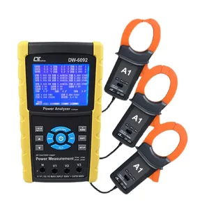 เครื่องวัดพลังงานไฟฟ้า 3 เฟส DW-6092 ความแม่นยำสูง พร้อมฟังก์ชั่นบันทึกข้อมูลแบบเรียลไทม์ ช่วงแรงดันไฟฟ้า 0.1V-600V ช่วงกำลังไฟฟ้า 0.1KVA-9.999MVA - Product Image 1