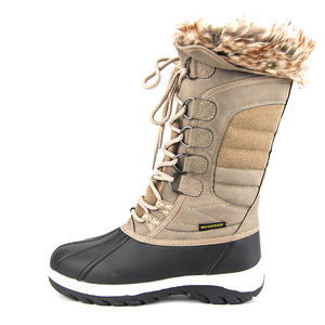 Scarpe Leggere Antiscivolo <span class=keywords><strong>da</strong></span> Esterno, Stivali <span class=keywords><strong>da</strong></span> <span class=keywords><strong>Neve</strong></span> con Pelliccia a Metà Polpaccio per Uomo e Donna, <span class=keywords><strong>Calzature</strong></span> Invernali - Product Image 1