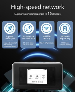 MF510 Vente de points d'accès sans fil 5G LTE de poche avec batterie 5000 mAh, modem déverrouillé, routeur Wi-Fi, <span class=keywords><strong>carte</strong></span> SIM mobile - Product Image 3