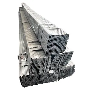 Tuyau d'acier à faible teneur en carbone galvanisé sans couture rectangulaire de tube carré de section creuse d'AISI 1020 1040