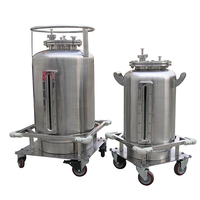 Réacteur de fermentation et de mélange en acier inoxydable de 50L, 100L, 150L, 200L, cuve sous pression sanitaire, utilisation en laboratoire et industrielle