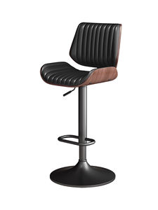Silla giratoria moderna <span class=keywords><strong>de</strong></span> cuero <span class=keywords><strong>de</strong></span> madera maciza <span class=keywords><strong>de</strong></span> lujo ligera específica <span class=keywords><strong>de</strong></span> la <span class=keywords><strong>isla</strong></span> <span class=keywords><strong>para</strong></span> el hogar, <span class=keywords><strong>taburete</strong></span> <span class=keywords><strong>de</strong></span> bar <span class=keywords><strong>de</strong></span> fácil elevación con respaldo alto <span class=keywords><strong>para</strong></span> Cocina - Product Image 5