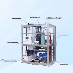 Machine à glace tubulaire refroidie par air de 10 tonnes, facile à utiliser, <span class=keywords><strong>congélateur</strong></span> cylindrique pour les industries de la restauration, de la pêche et de la fabrication - Product Image 4