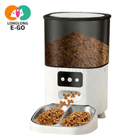 Comedero Automático Inteligente para Mascotas, con WiFi, Grabación de Voz, Doble Alimentación, Ecológico, de Plástico, 4.5L, para Perros y Gatos