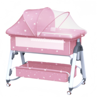Poussette multifonctionnelle best-seller avec berceau portable détachable et barrières mobiles