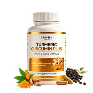 Cápsulas de Cúrcuma con Pimienta Negra Certificadas por GMP de EE. UU., Alta Absorción, Antiinflamatorias, Marca Privada OEM - Product Image 1