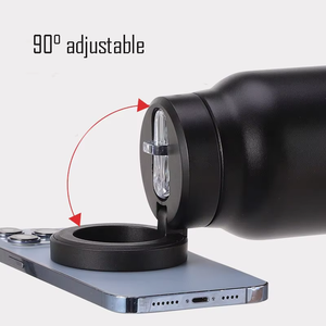 Support magnétique pour téléphone, bouteille d'eau, thermos isotherme en acier inoxydable 304 pour la salle de sport, la course à pied et les sports de plein air - Product Image 4