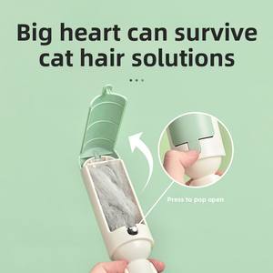 Venta al por Mayor de 2 Cepillos Removedores de Pelo para Mascotas de ABS y Acero Inoxidable, Recolector de Polvo y Pelusa para Herramientas de Aseo Canino - Product Image 5