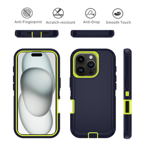 Armadura a prueba de golpes Defender Phone Case para iPhone 11 12 13 14 15 <span class=keywords><strong>Pro</strong></span> Max <span class=keywords><strong>X</strong></span> XS XR XSMAX 7 8 Plus SE2 SE4 Hard PC + TPU Back Cover - Product Image 2