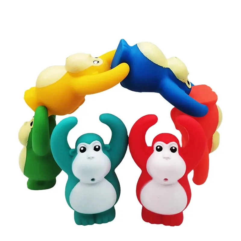 Китай, оптовая продажа, развивающая резиновая игрушка, обезьянка, соединяющая игры, Сквиртинг, игрушка для ванны для малышей