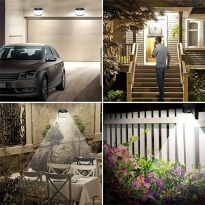 Projecteur <span class=keywords><strong>solaire</strong></span> LED 294/432 à <span class=keywords><strong>détecteur</strong></span> de mouvement, étanche, pour extérieur, allée, jardin, garage - Product Image 5