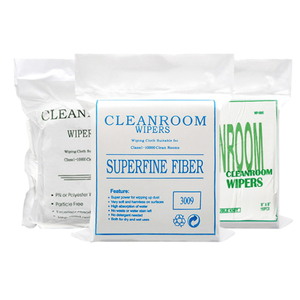 Oem 100% polyester phòng sạch gạt nước 110gsm 3009 chống tĩnh điện phòng sạch khăn lau tấm sợi nhỏ chống tĩnh điện ESD phòng sạch Cần gạt nước - Product Image 1