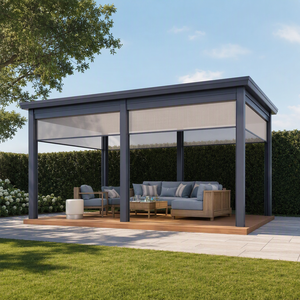 <span class=keywords><strong>Pergola</strong></span> motorisée 3x3 3x4 4x4 3x6 4x6 6x3 6x4m en aluminium, <span class=keywords><strong>pergola</strong></span> extérieure pour villa - Product Image 5