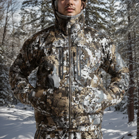 Veste d'Extérieur Jungle Chasse Safari Pêche en Tissu Trois Couches Imprimé Aérolite pour Hommes