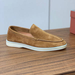 Mocassini piatti da <span class=keywords><strong>uomo</strong></span> all'ingrosso, in pelle scamosciata, comodi, traspiranti, slip-on, per camminare, per <span class=keywords><strong>uomo</strong></span> e donna, taglia Lazy - Product Image 5