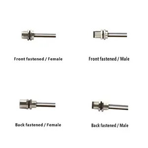 Cymanu RoHS 60V 3A M8 Gold-Plated Wire Fixed Panel Copper Alloy TPU Straight Female Male Angled Circular Connector-60V 3A ROHS