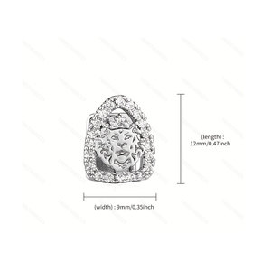 Protezione per la bocca in rame intagliata a forma di testa di <span class=keywords><strong>leone</strong></span>, stile Hip-Hop, unisex, per costume di Halloween, con ornamento singolo a forma di animale, transfrontaliero Yiwu Xuanlian - Product Image 5