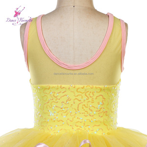 <span class=keywords><strong>Tutù</strong></span> da balletto <span class=keywords><strong>giallo</strong></span> con corpetto di paillettes C26043, abbigliamento da danza per bambini, <span class=keywords><strong>tutù</strong></span> da balletto per spettacoli teatrali - Product Image 6