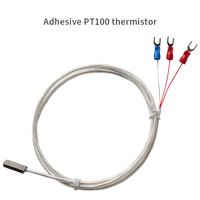 Détecteur de température de résistance PT100 à coller (RTD) Capteur de température de surface, PT1000 Flat Patch Probe Square