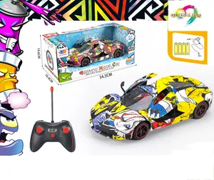 1:16 Remote Control Graffiti Car Speed Powerful Children Vehicle Toy Remote Control Sports Car With Battery & Charger