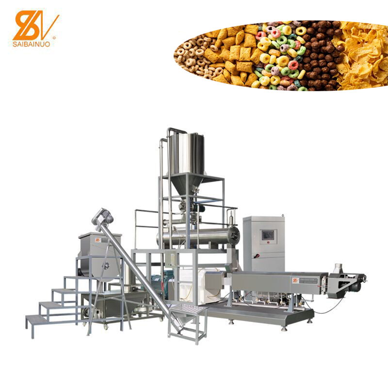 Corn Flakes Grain Puffing Food Machine