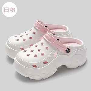 Nouvelles <span class=keywords><strong>mules</strong></span> et sabots compensés à talons hauts pour femmes, confortables avec semelle intérieure en EVA, légers et antidérapants, à bout fermé, pour l'été - Product Image 1