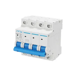 DZ47-63 AC DC 3 phase circuit breaker 6A/10A/16A/20A/25A/32A/40A/50A/63A Circuit Breaker C45 mcb